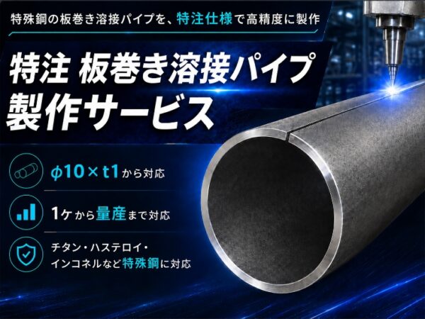 特注 板巻き溶接パイプ 製作サービス