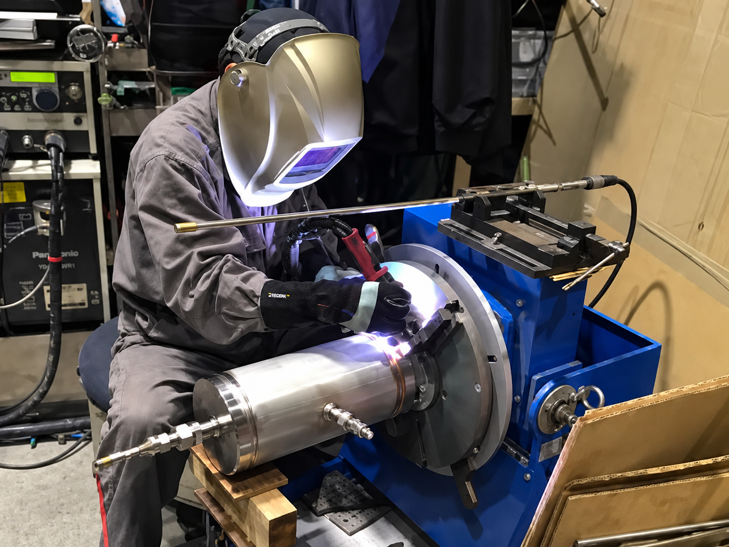 入熱管理を徹底した溶接施工